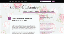 Desktop Screenshot of lipstickandlibraries.com